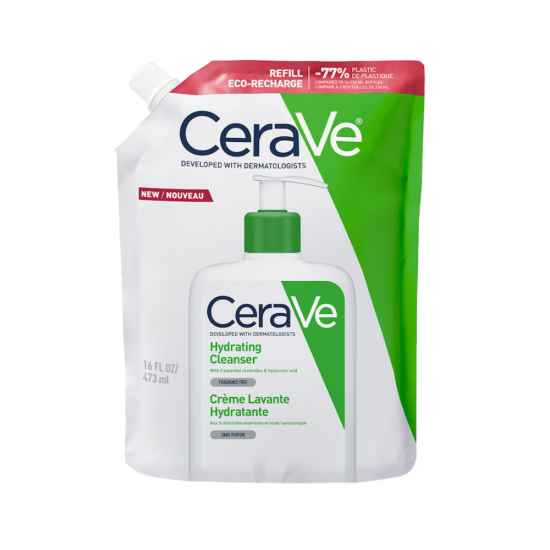 CERAVE HIDRATÁLÓ TISZTÍTÓ GÉL UTÁNTÖLTŐ NORMÁL-SZÁRAZ BŐRRE - 473ML